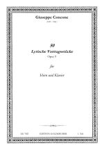 Concone G. 50 Lyrische Vortragsstücke Op. 9 1. Teil